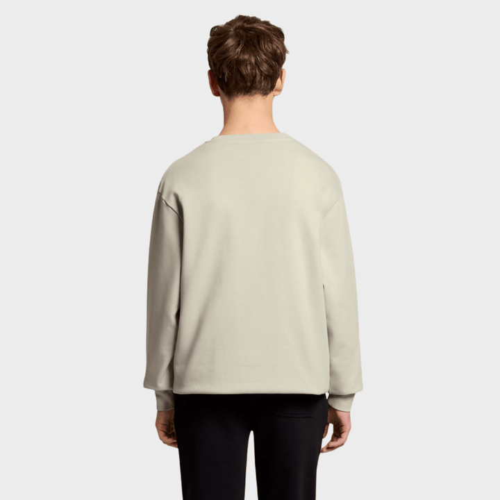 Mens Lyle & Scott Tonal Sweater Taupe from You Know Who's