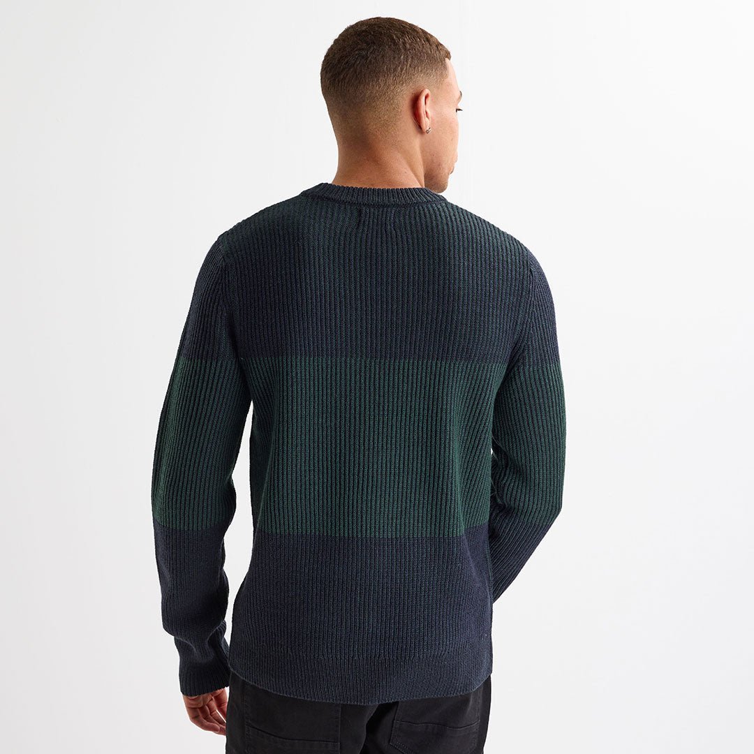 Mens Marled Colour Block Jumper from You Know Who's