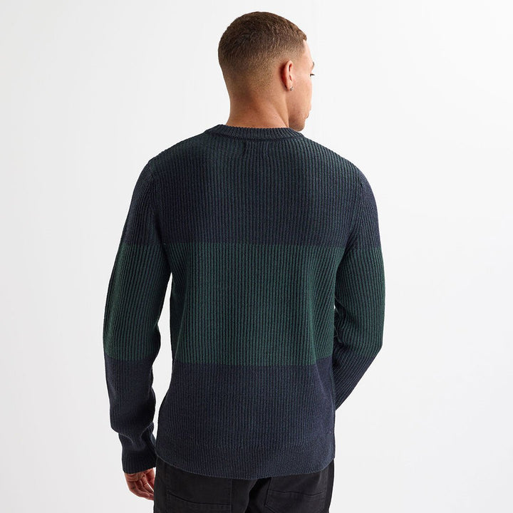 Mens Marled Colour Block Jumper from You Know Who's