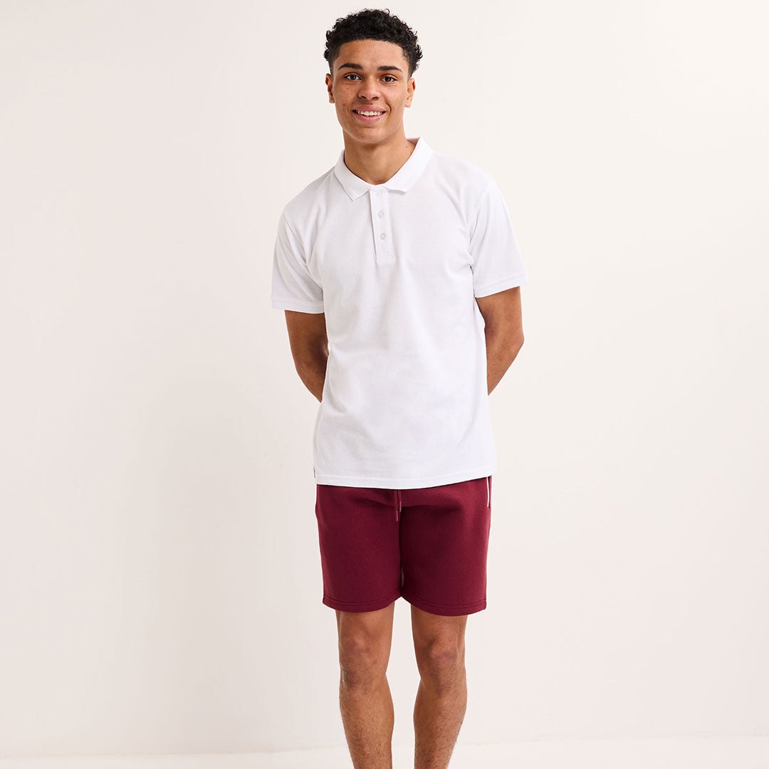Mens Maroon 2 Pocket Zip Short from You Know Who's