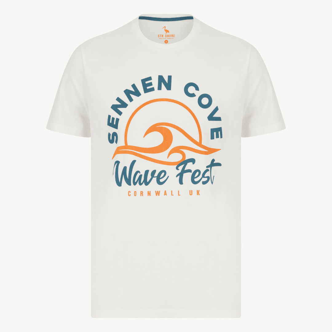 Mens Marshmellow Sennen Cove T-shirt from You Know Who's