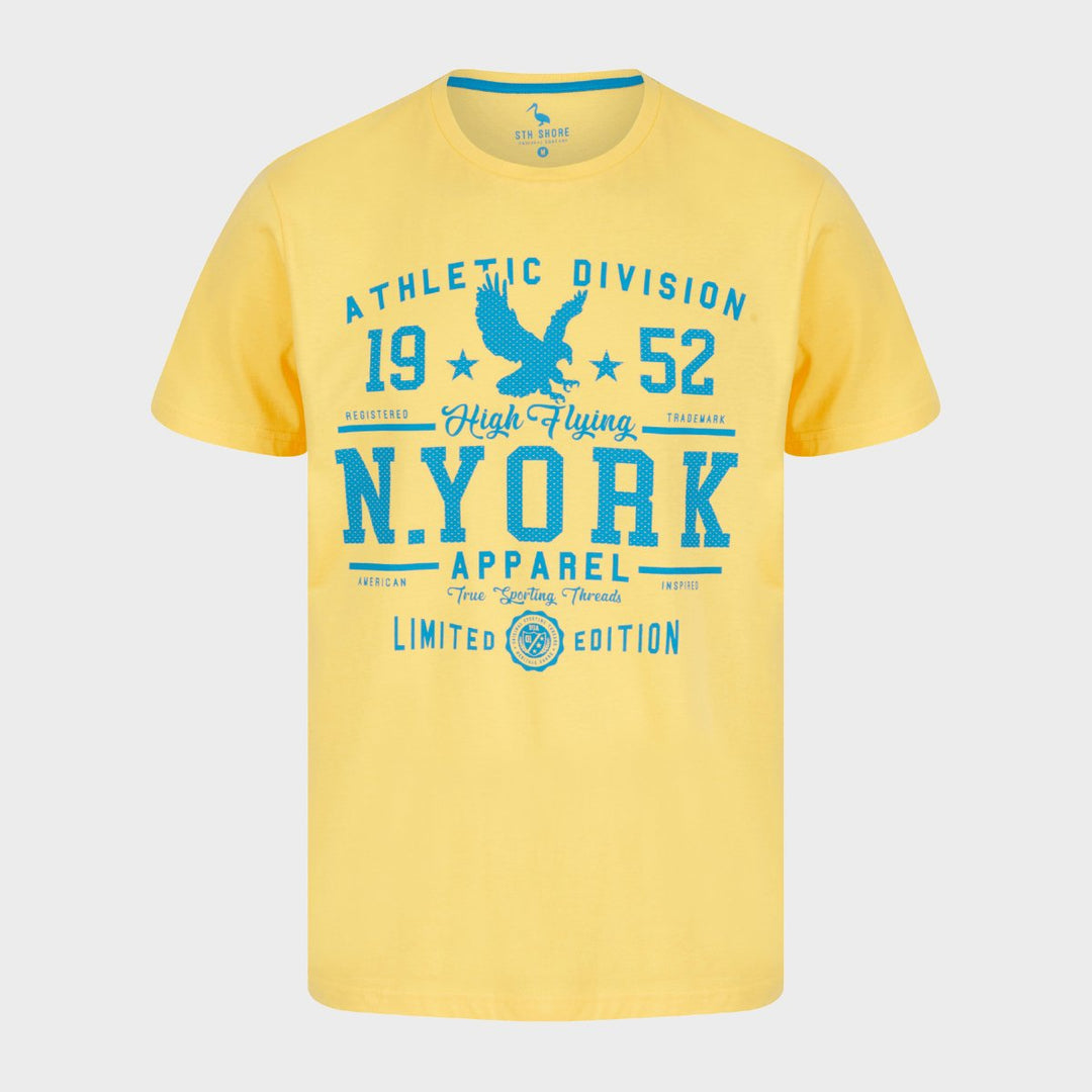 Mens N. York T-Shirt Yellow from You Know Who's