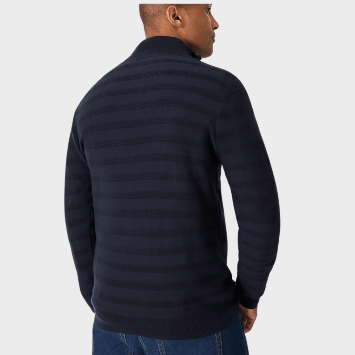 Men's Navy 1/4 Zip Jumper from You Know Who's