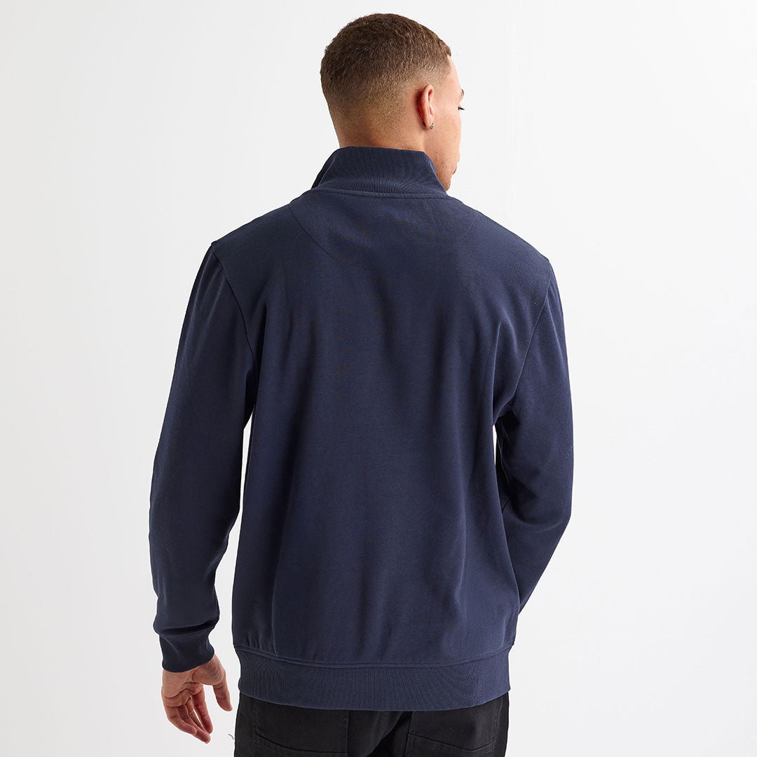 Mens Navy 1/4 Zip Mock Jumper – You Know Who's