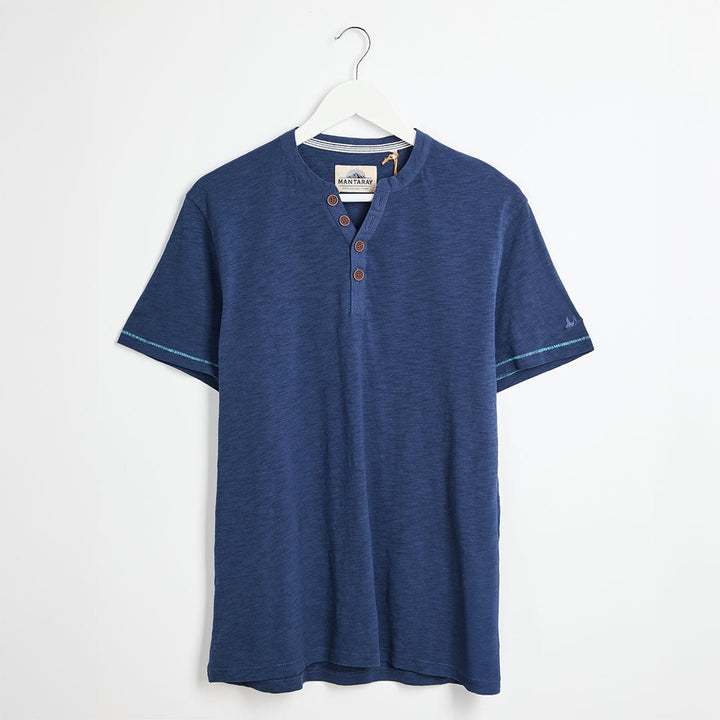 Men's Navy 4 Button Shirt from You Know Who's