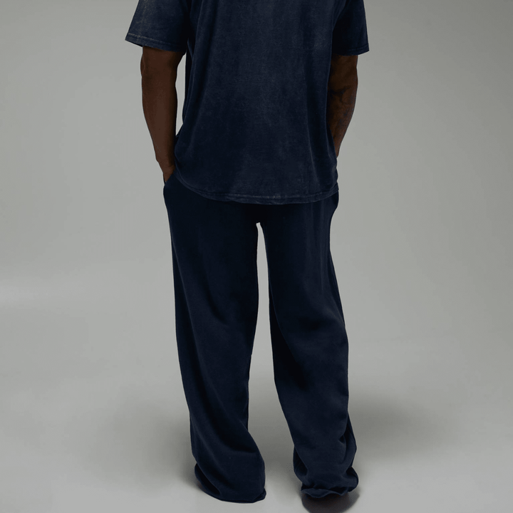 Men's Navy Acid Wash 'One More Rep' Joggers from You Know Who's