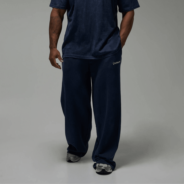 Men's Navy Acid Wash 'One More Rep' Joggers from You Know Who's