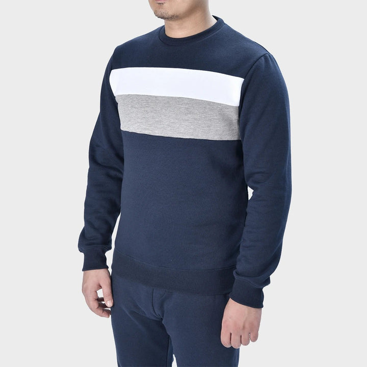 Mens Navy Block Sweater from You Know Who's