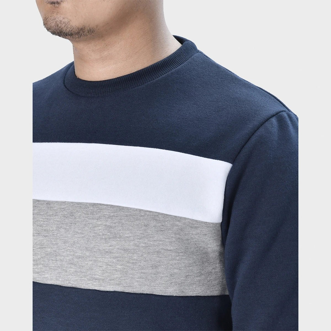 Mens Navy Block Sweater from You Know Who's