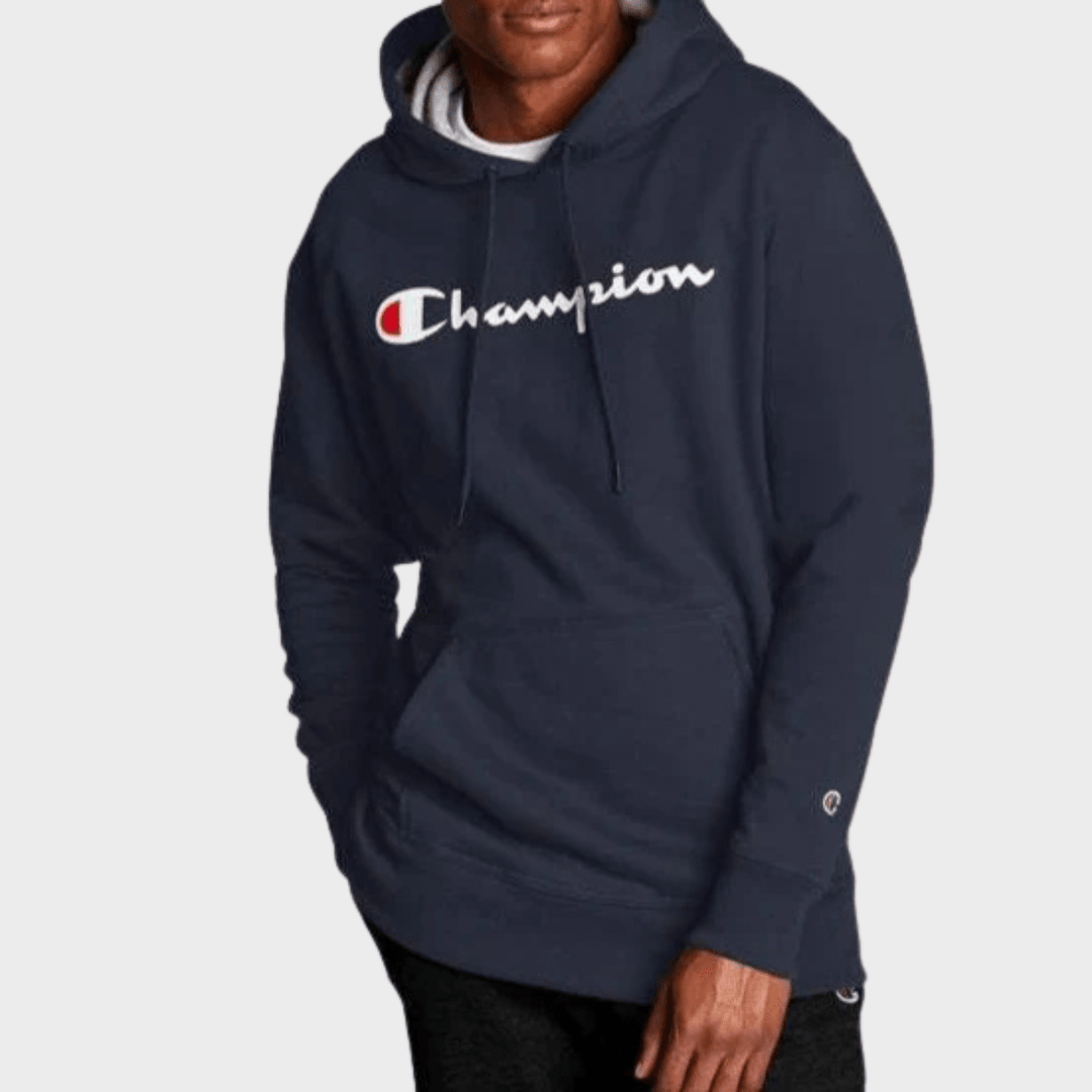 Men's Navy Champion Hoodie from You Know Who's