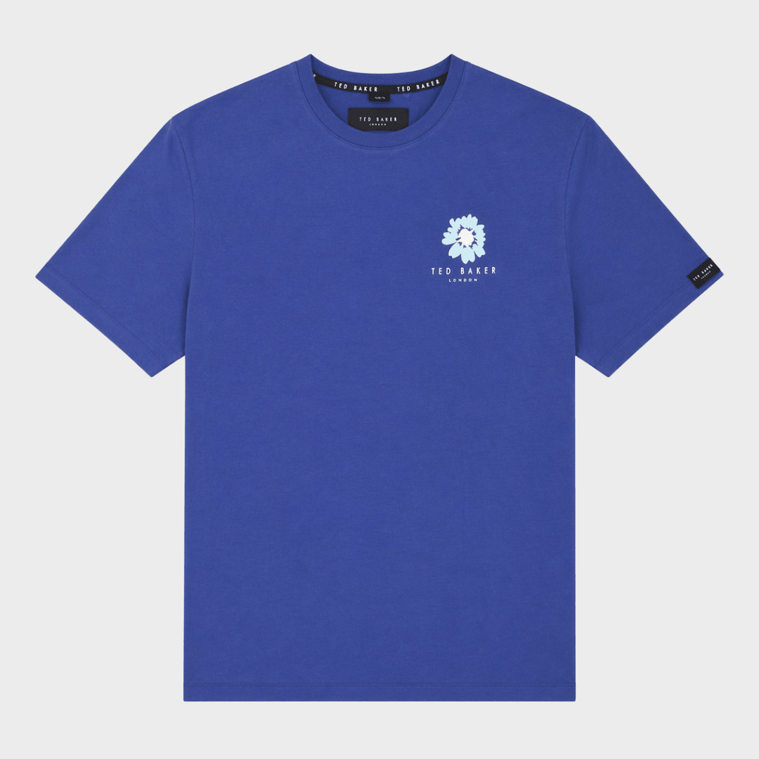 Men's Navy Floral Ted Baker T-shirt from You Know Who's