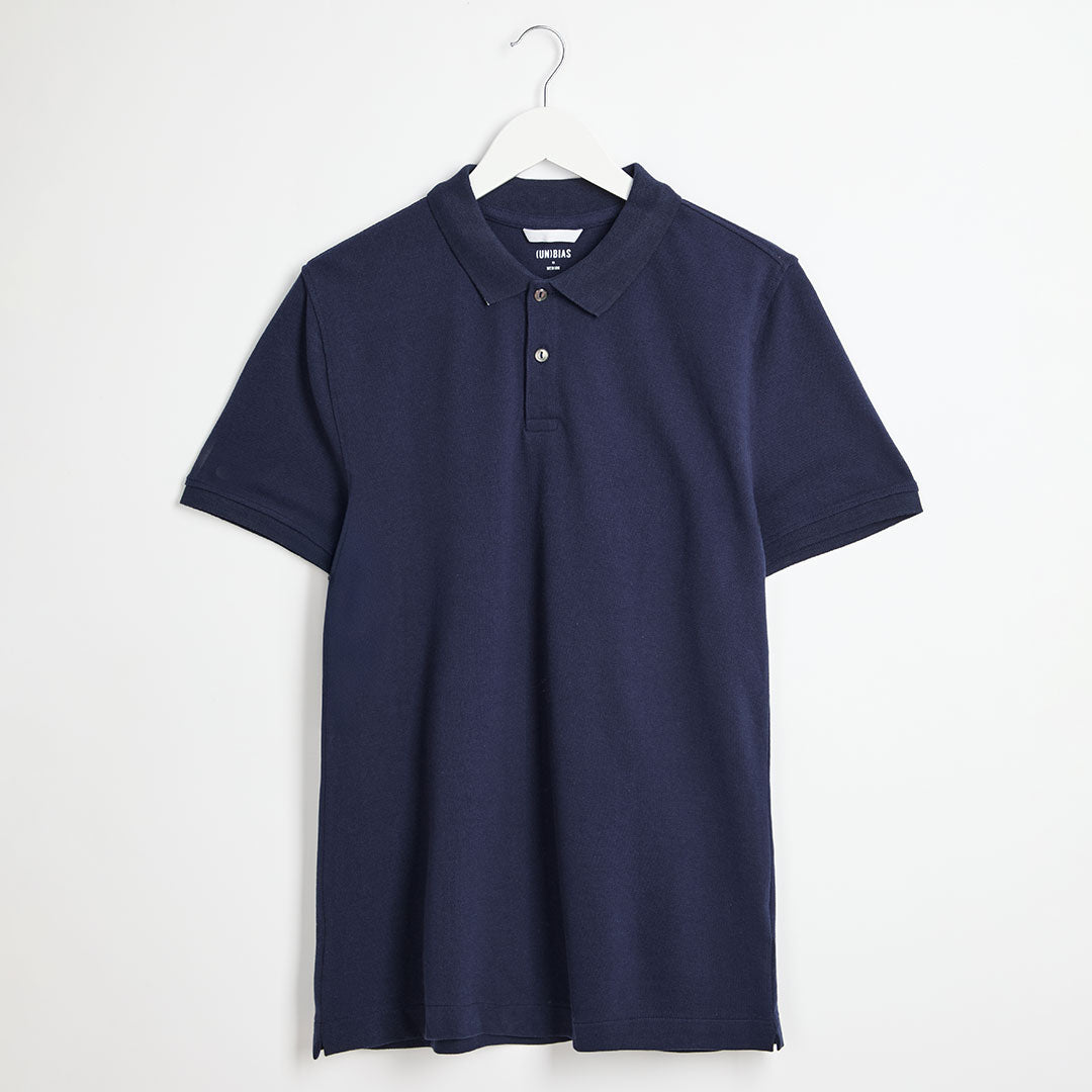 Men's Navy Plain Pique Polo from You Know Who's