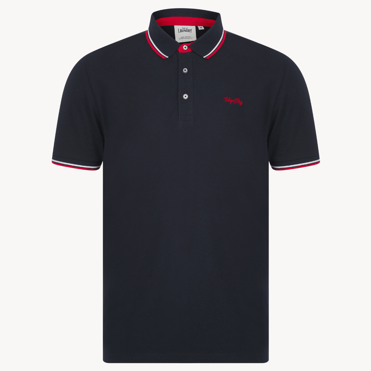 Men's Navy Polo Shirt With Embroidery from You Know Who's