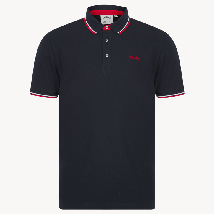 Men's Navy Polo Shirt With Embroidery from You Know Who's