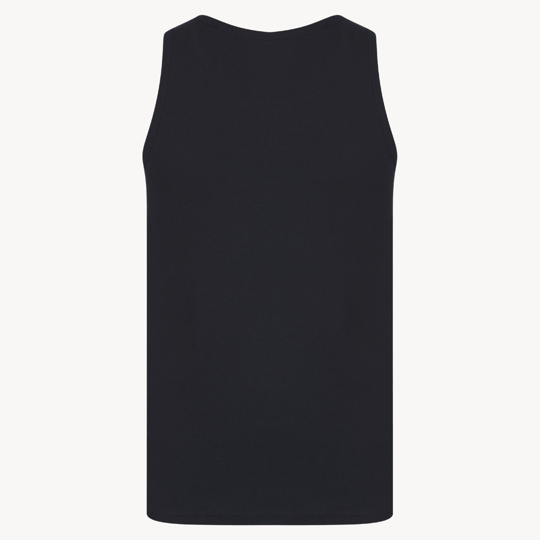 Mens Navy Ribbed Vest from You Know Who's