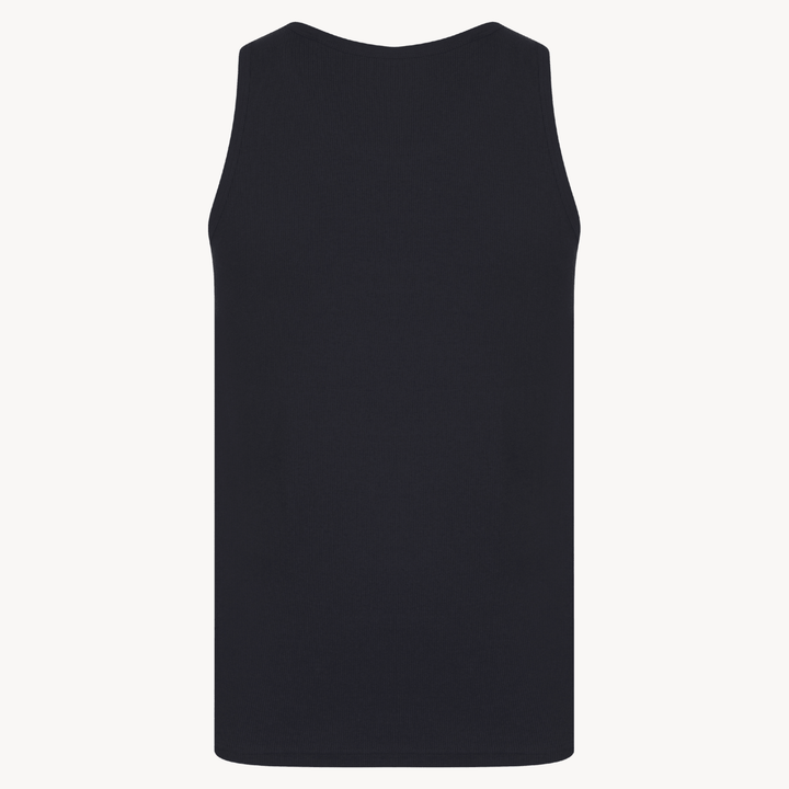 Mens Navy Ribbed Vest from You Know Who's