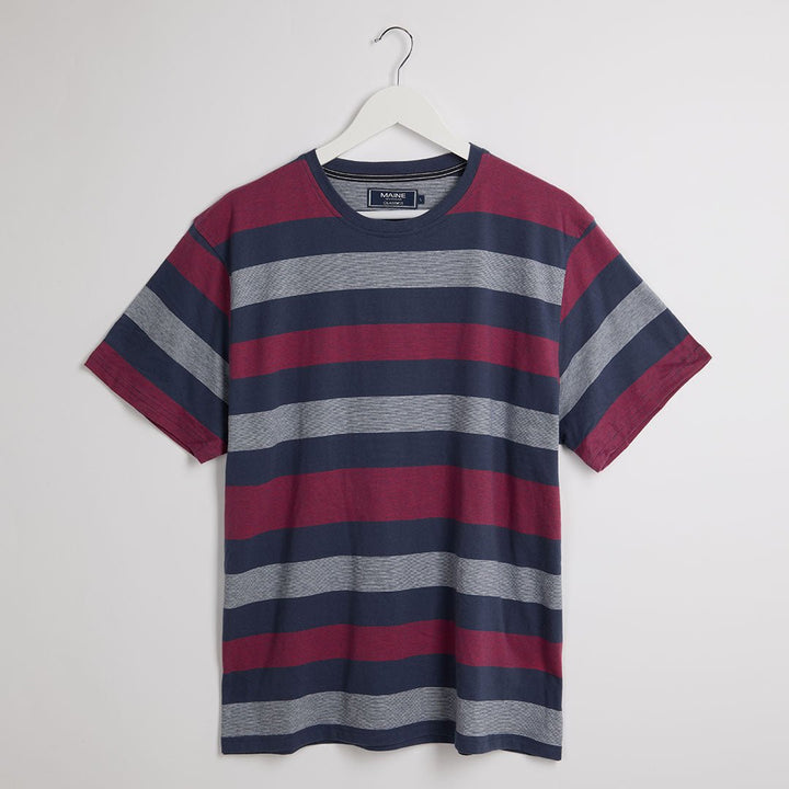 Mens Navy Striped T Shirt from You Know Who's