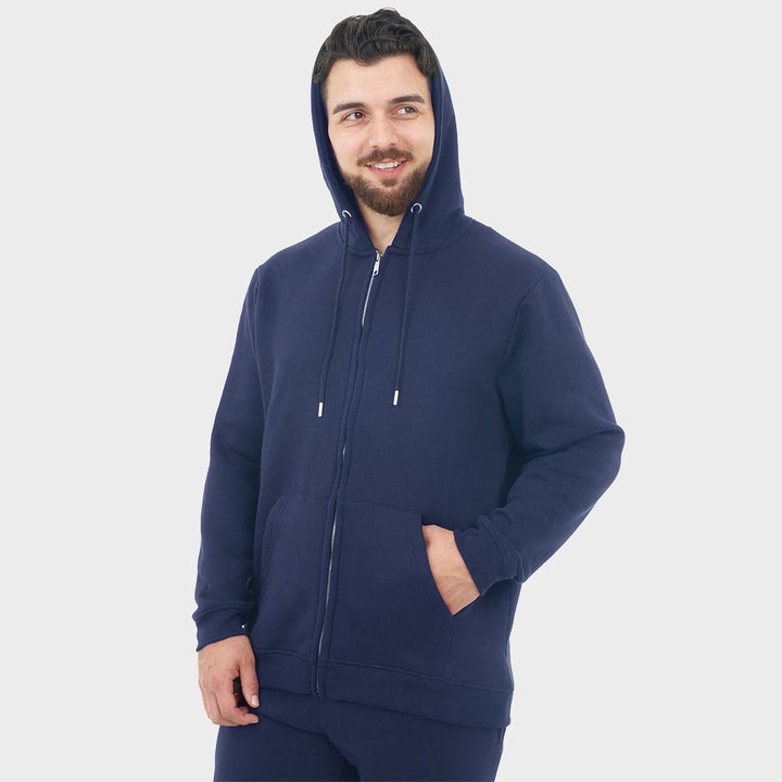 Mens Navy Zip Hoodie from You Know Who's