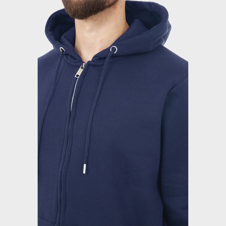 Mens Navy Zip Hoodie from You Know Who's