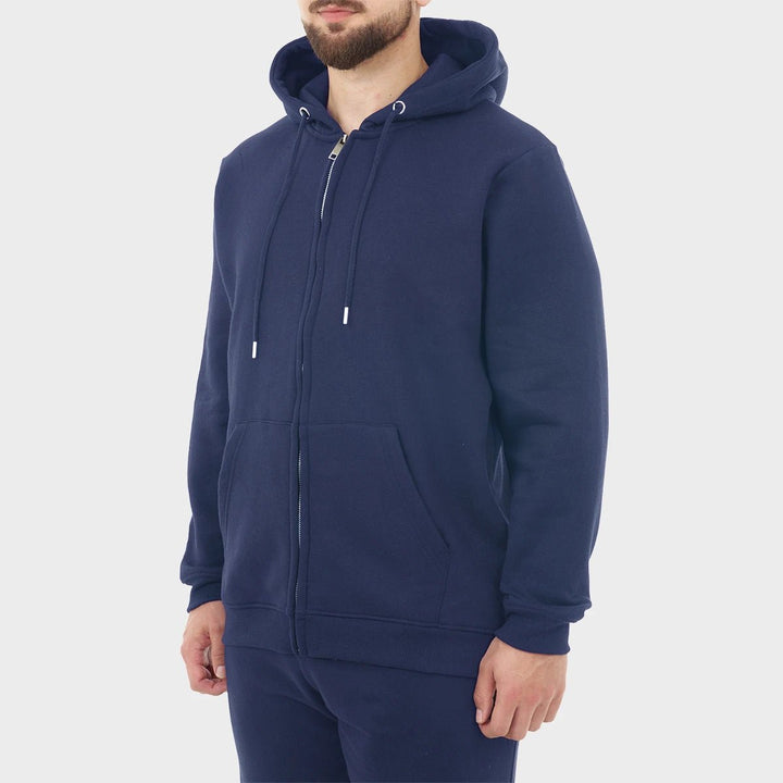 Mens Navy Zip Hoodie from You Know Who's