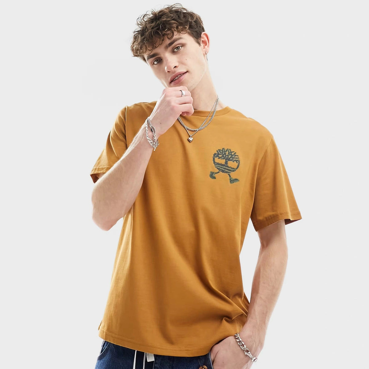 Mens Ochre Timberland T-Shirt from You Know Who's
