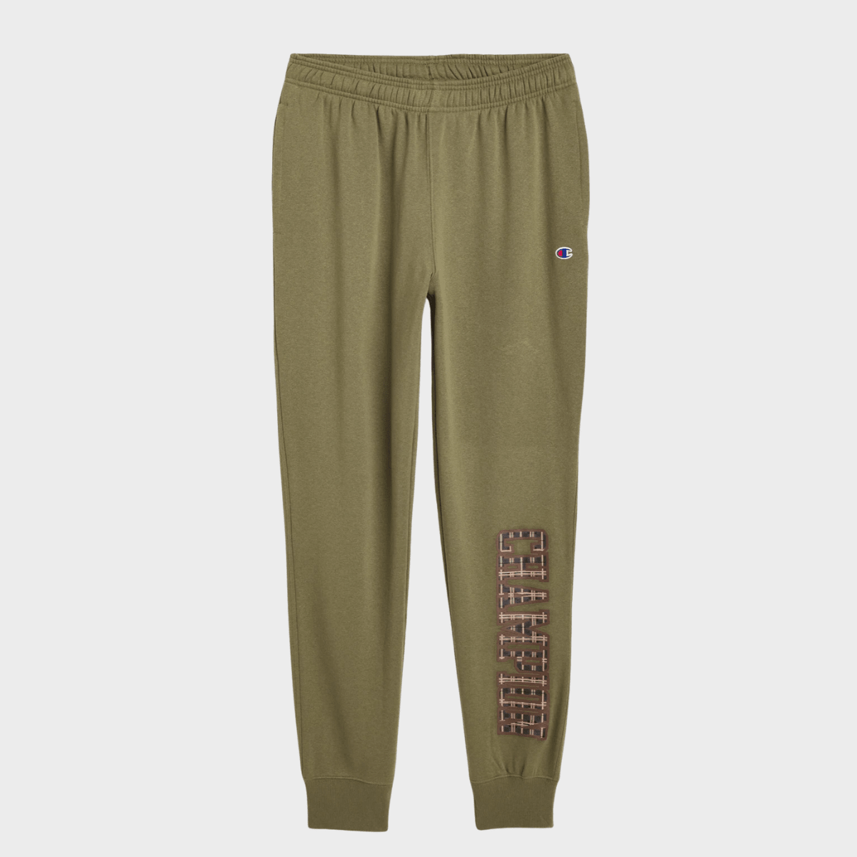 Men's Olive Champion Rubber Print Jogger from You Know Who's