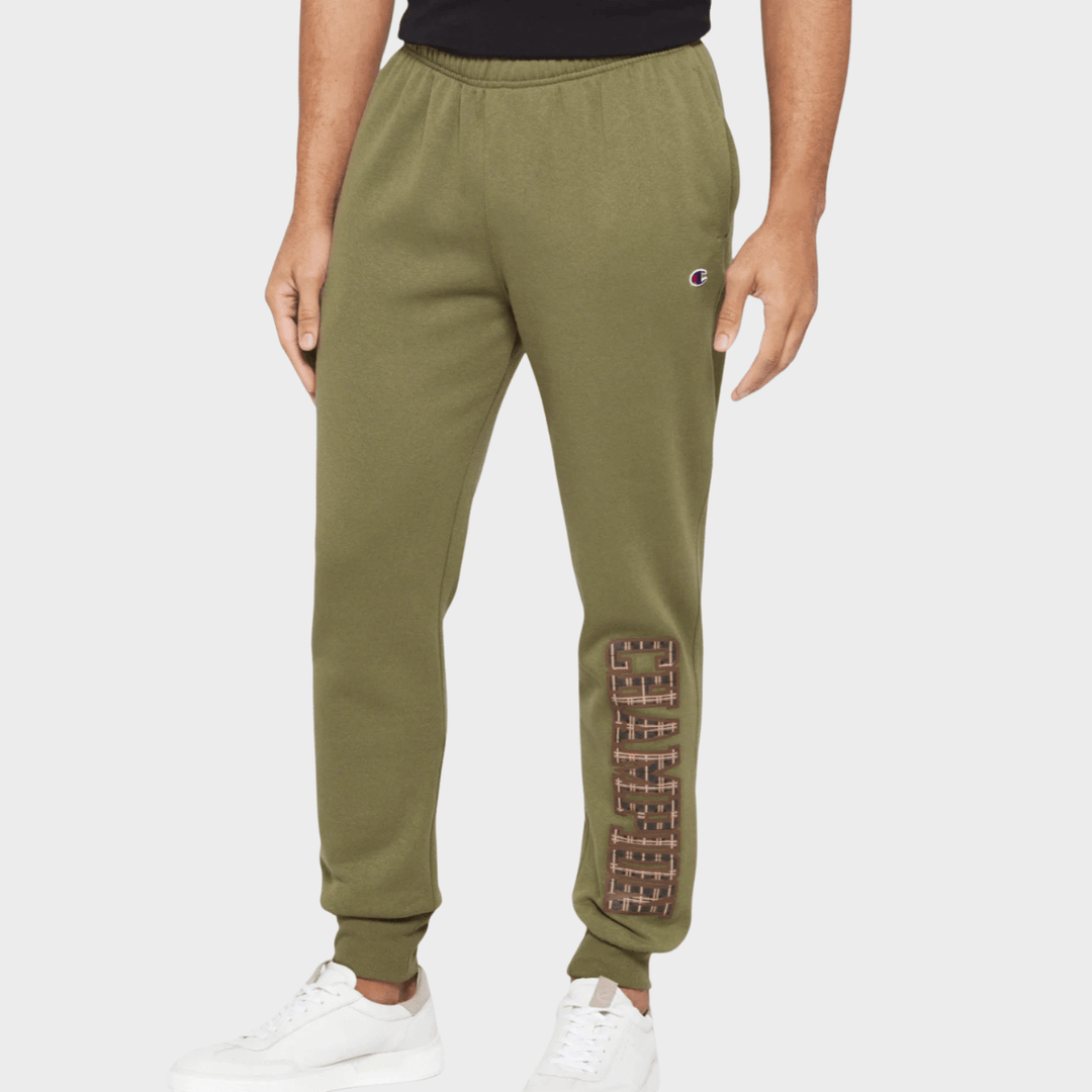 Men's Olive Champion Rubber Print Jogger from You Know Who's