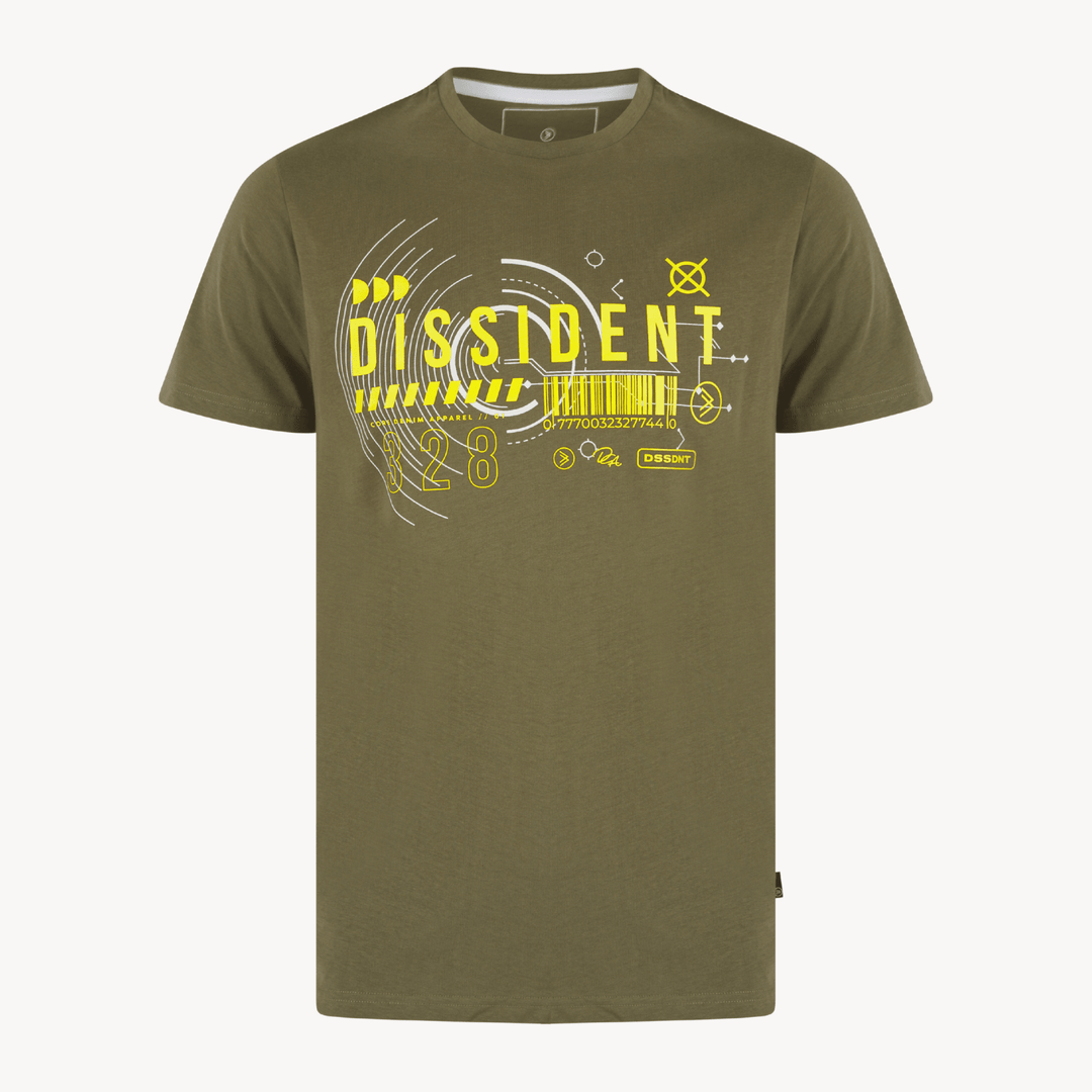 Mens Olive Printed T-shirt from You Know Who's