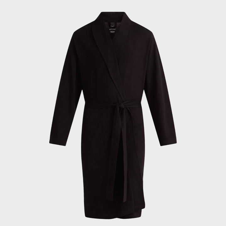 Mens One Size Cotton Robe Black from You Know Who's