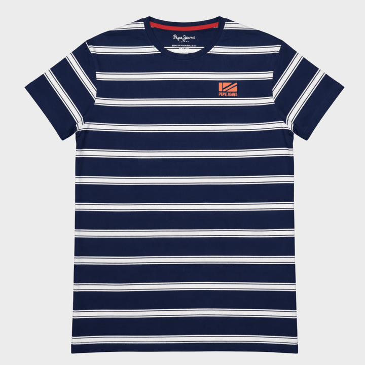 Mens Orange Logo 'Pepe Jeans' T-shirt from You Know Who's