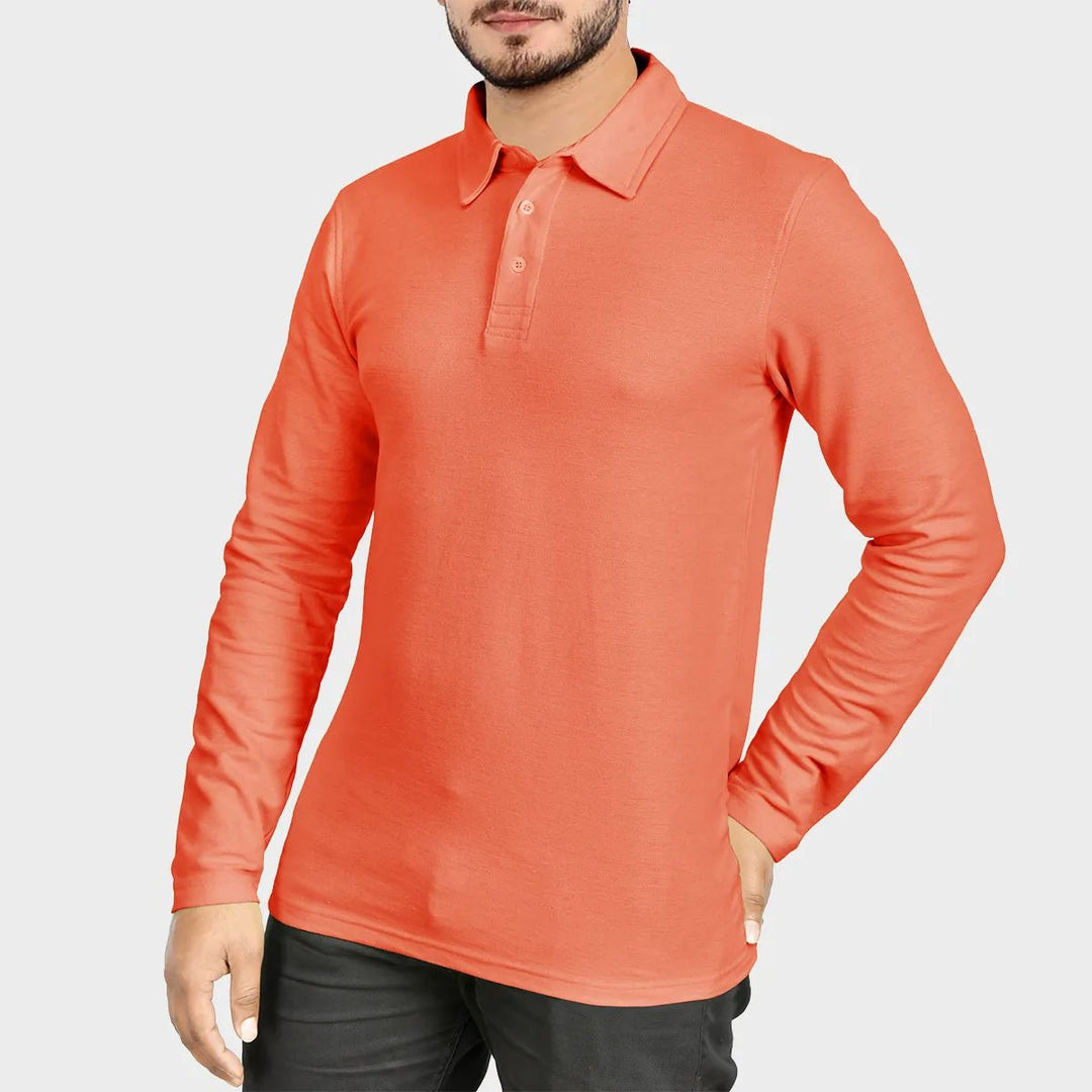 Mens Orange Polo Shirt from You Know Who's