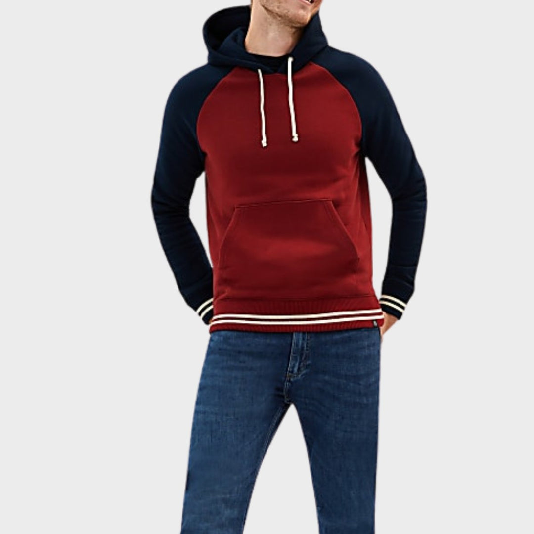 Men`s Pure Cotton Colour Block Hoodie from You Know Who's