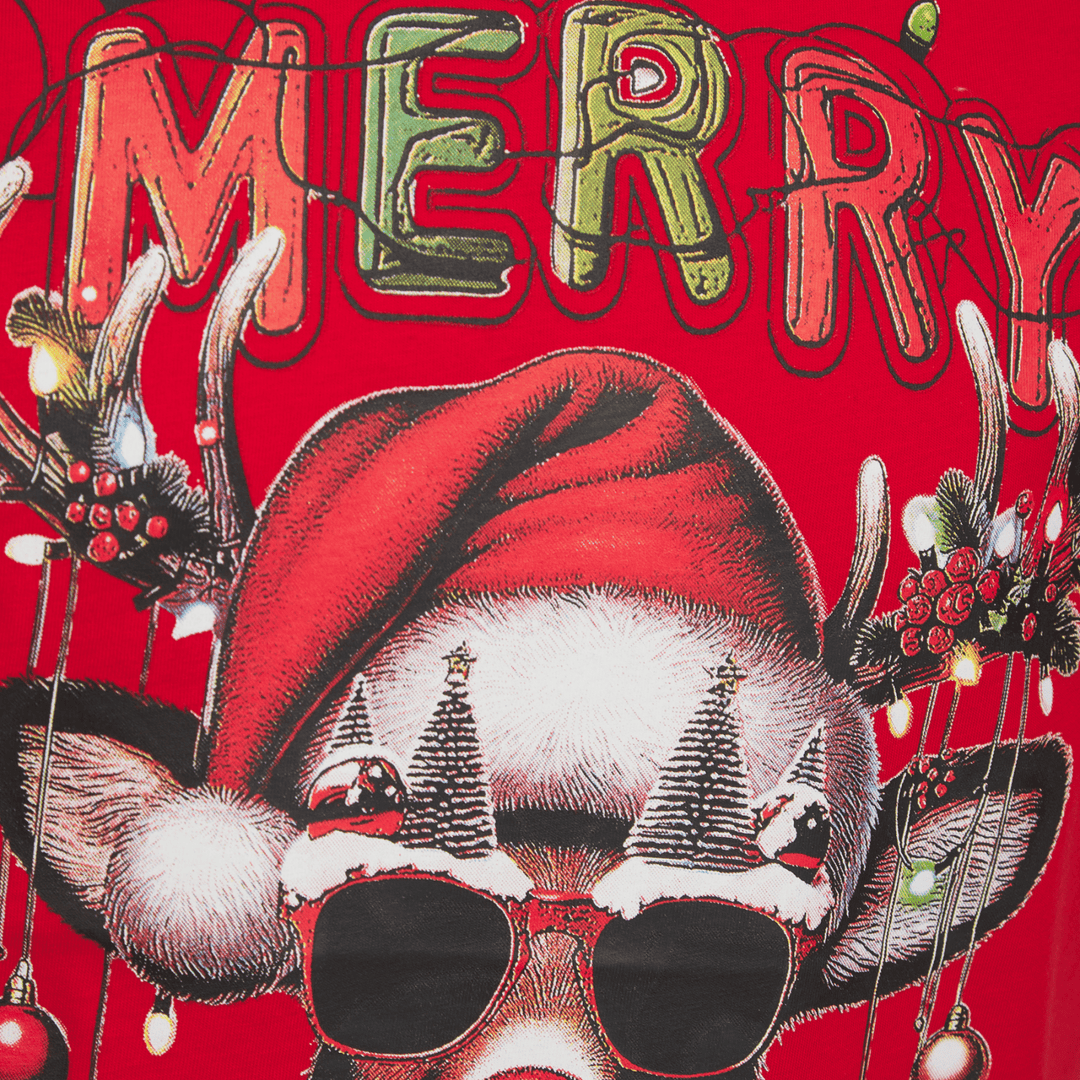 Mens Red Merry Christmas T-shirt from You Know Who's