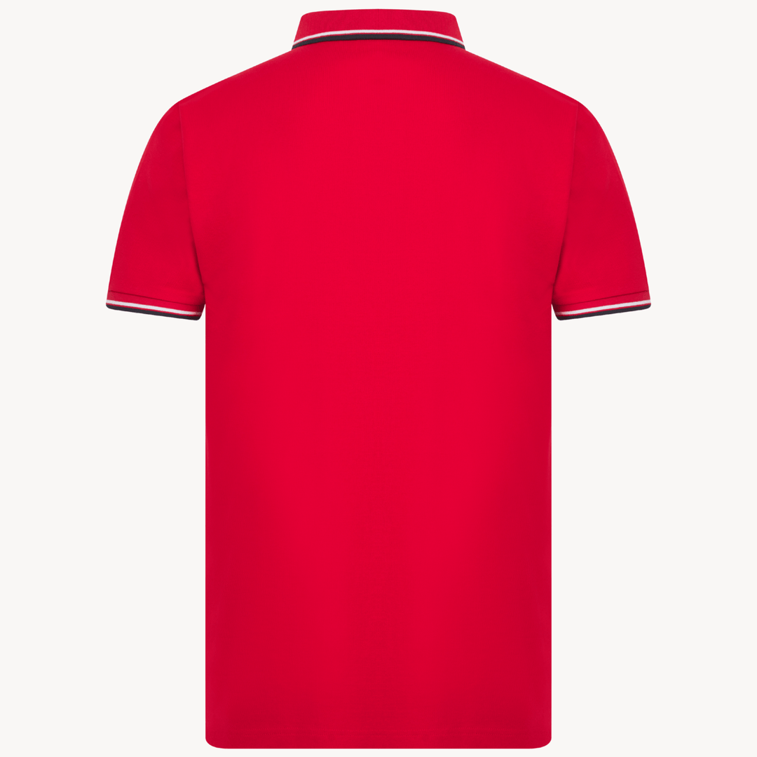 Men's Red Polo Shirt With Embroidery from You Know Who's