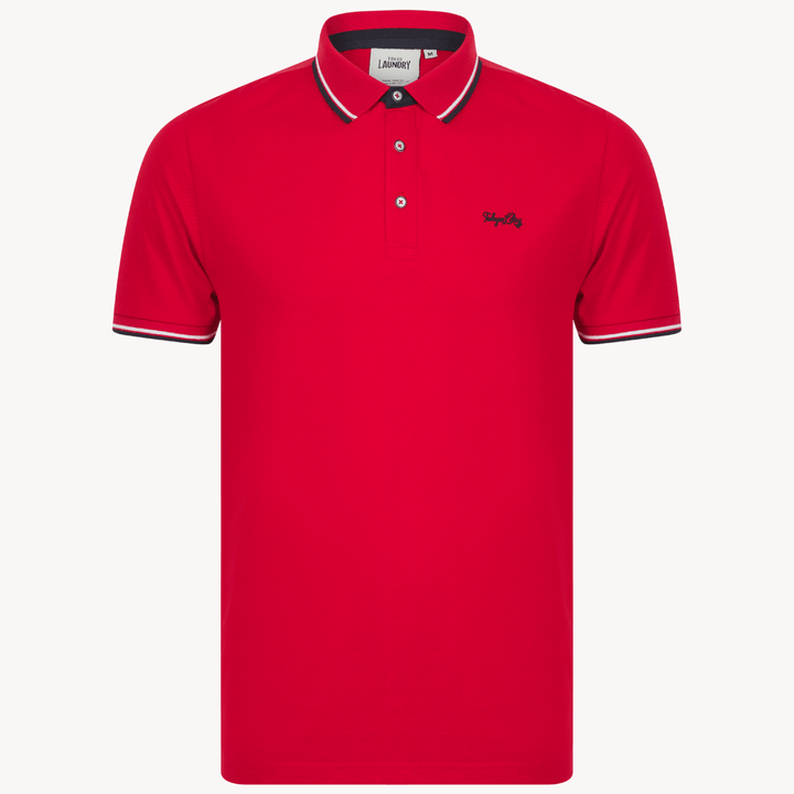 Men's Red Polo Shirt With Embroidery from You Know Who's