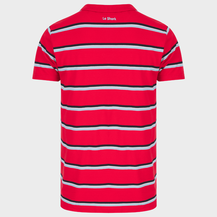 Men's Red Striped Le Shark Polo from You Know Who's