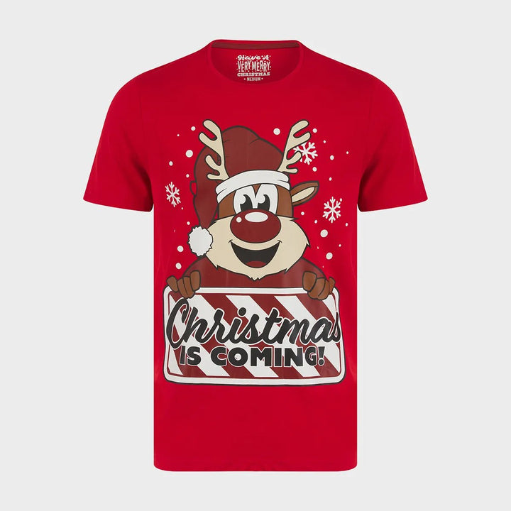 Mens Reindeer Christmas T-Shirt from You Know Who's