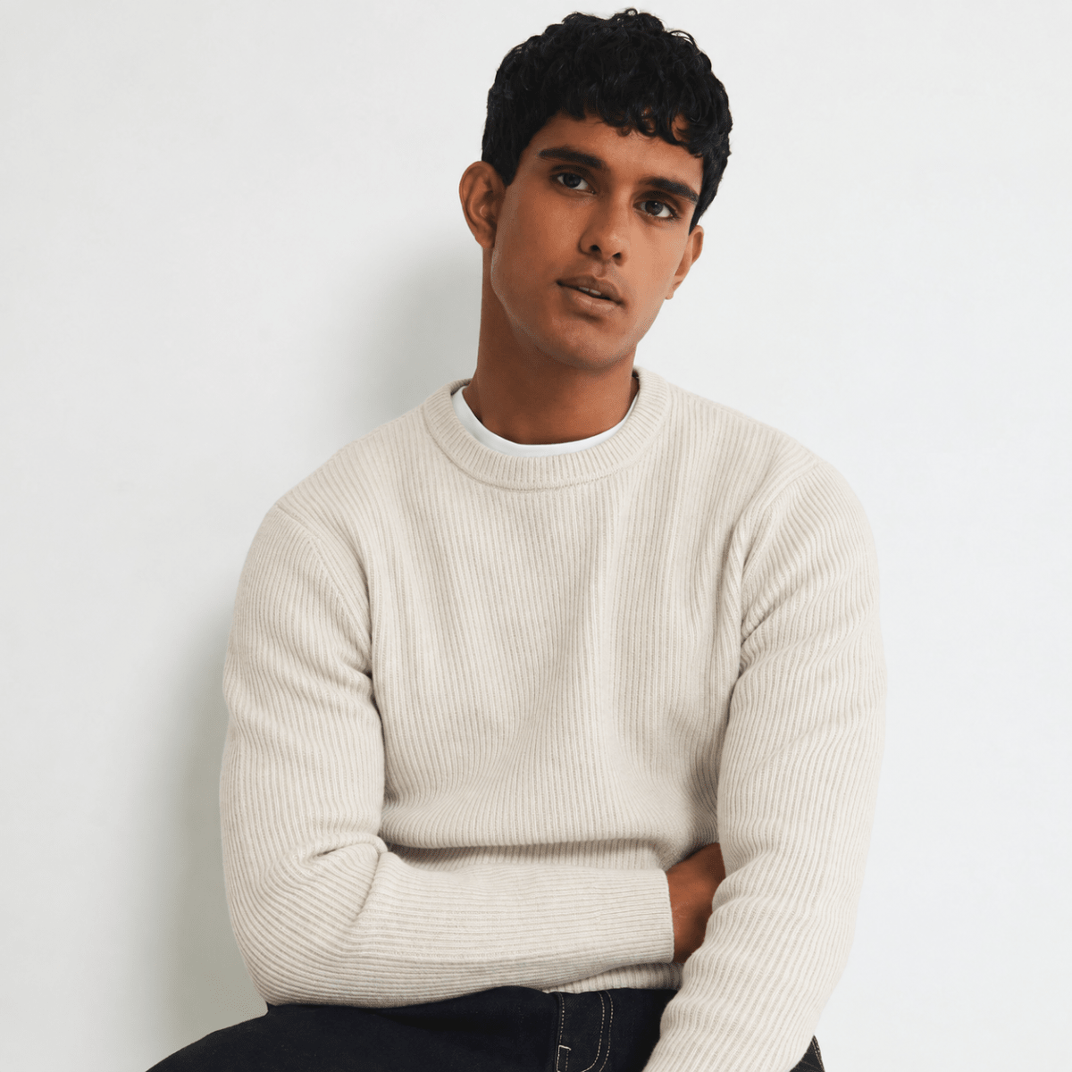 Mens RI Crew Neck Knitted Jumper from You Know Who's