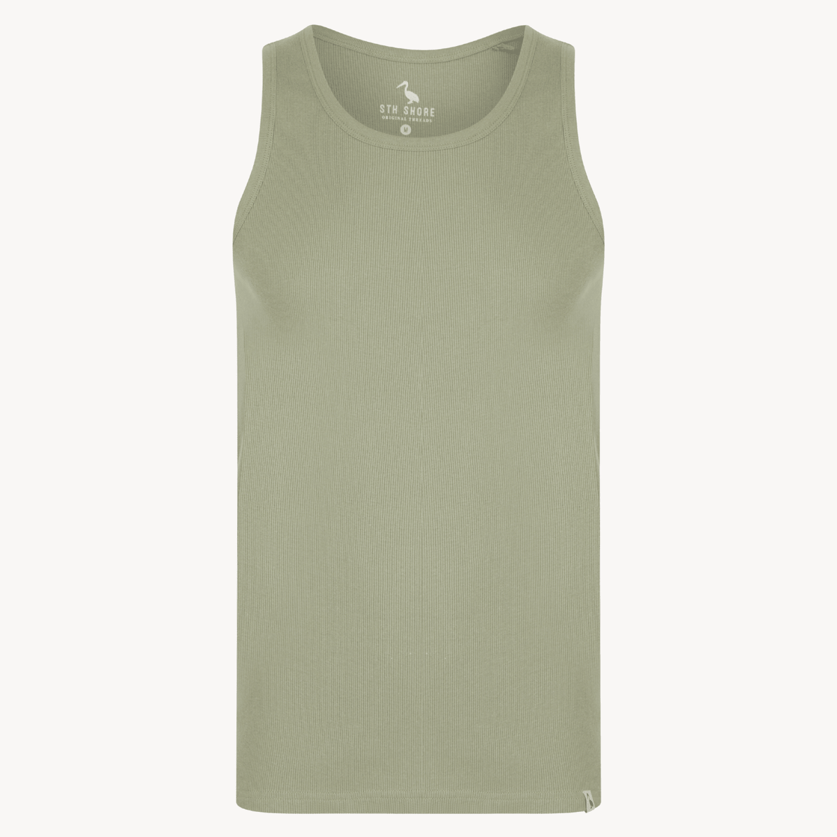 Mens Sea Grass Ribbed Vest from You Know Who's