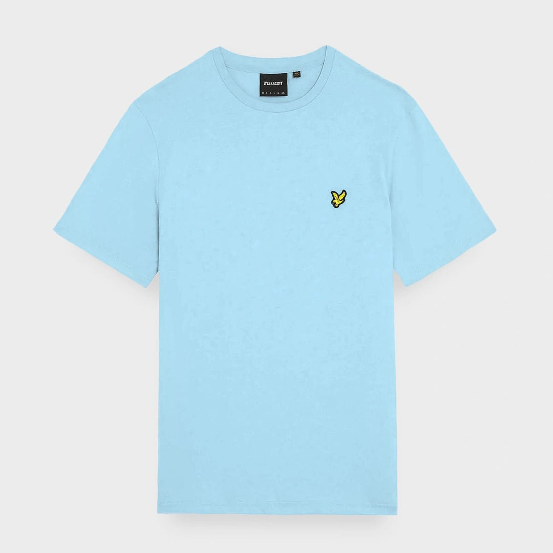 Men's Sky Blue Lyle & Scott Gold Logo T-shirt from You Know Who's
