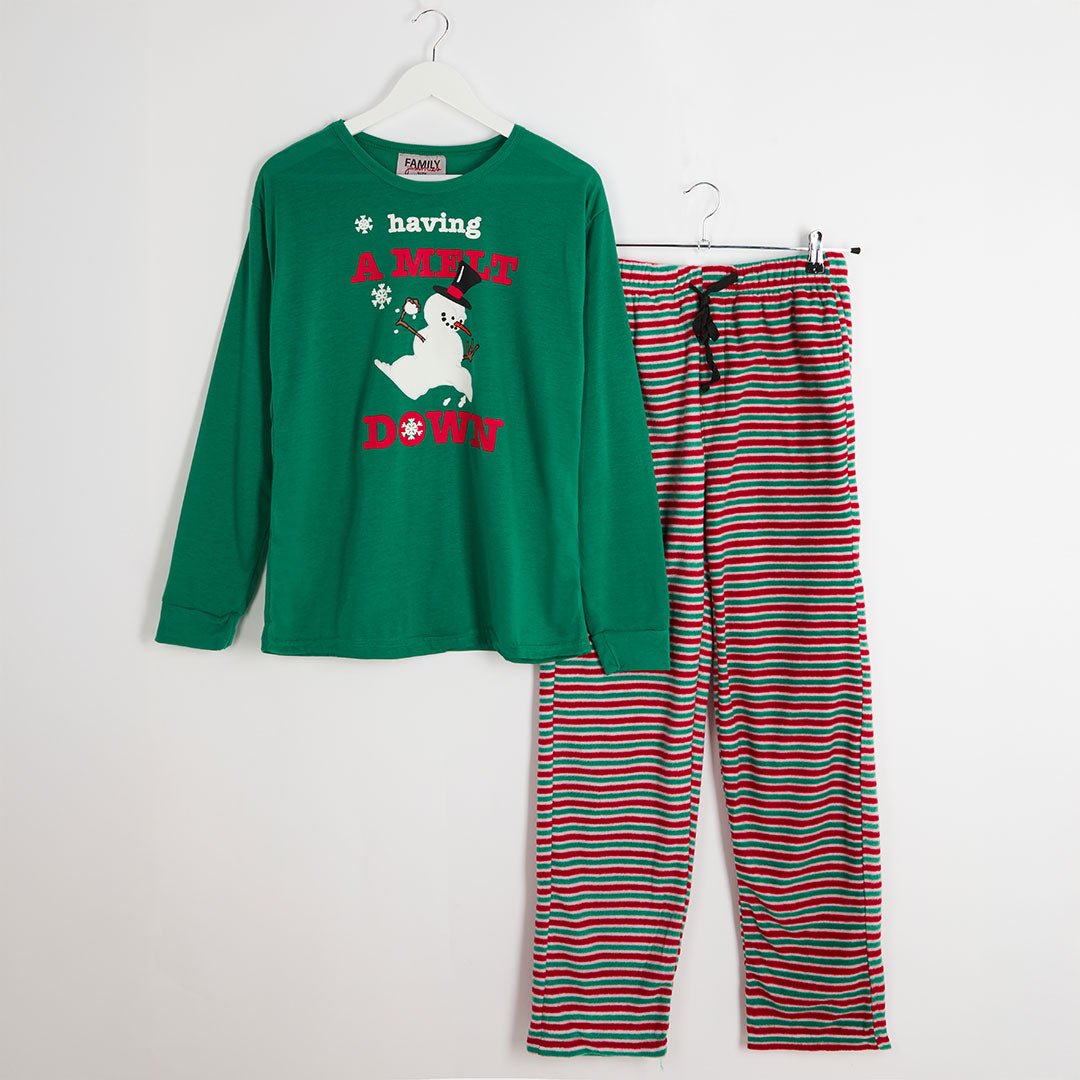 Mens Snowman Matching Christmas Pyjamas from You Know Who's