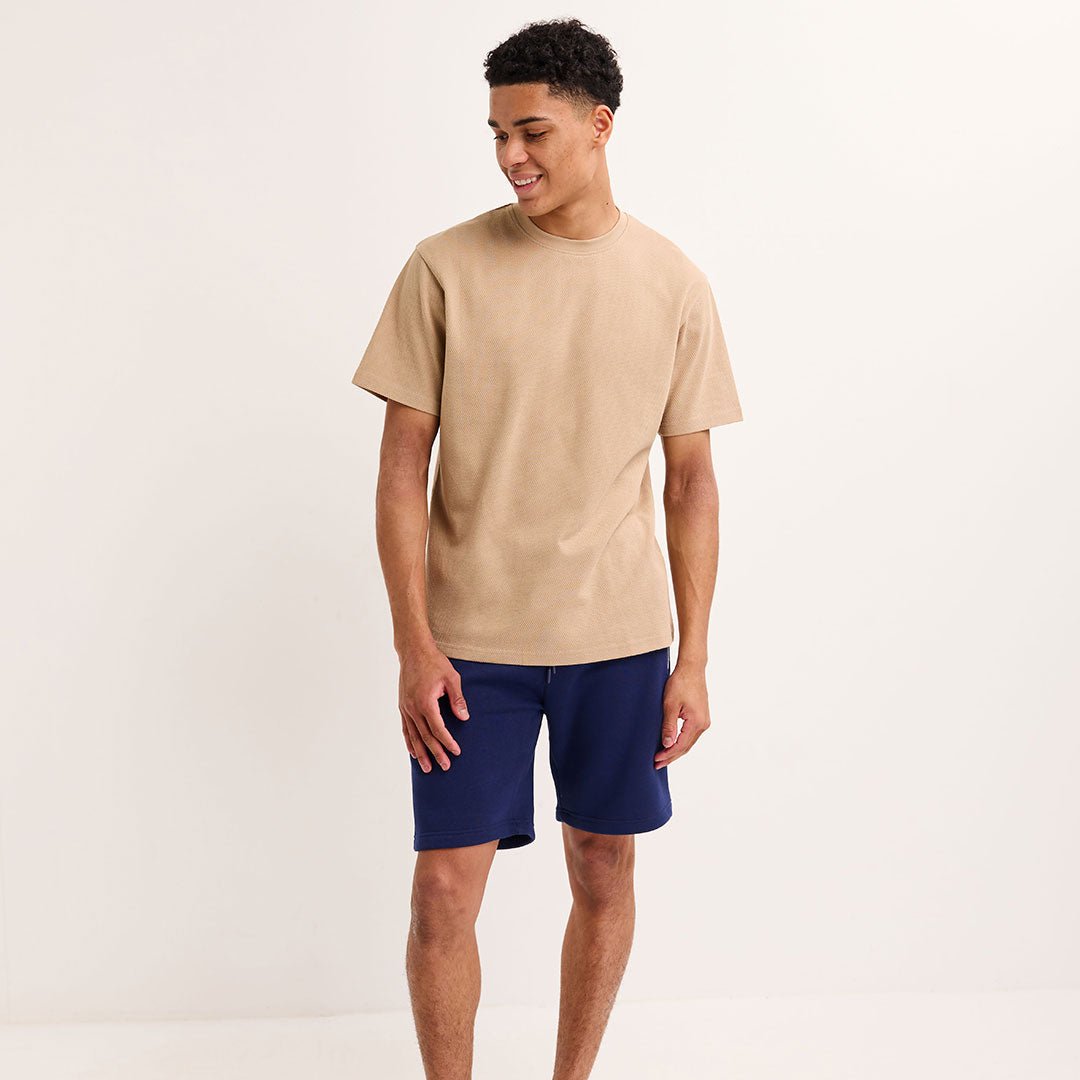 Mens Taupe Crew Popcorn T-shirt from You Know Who's