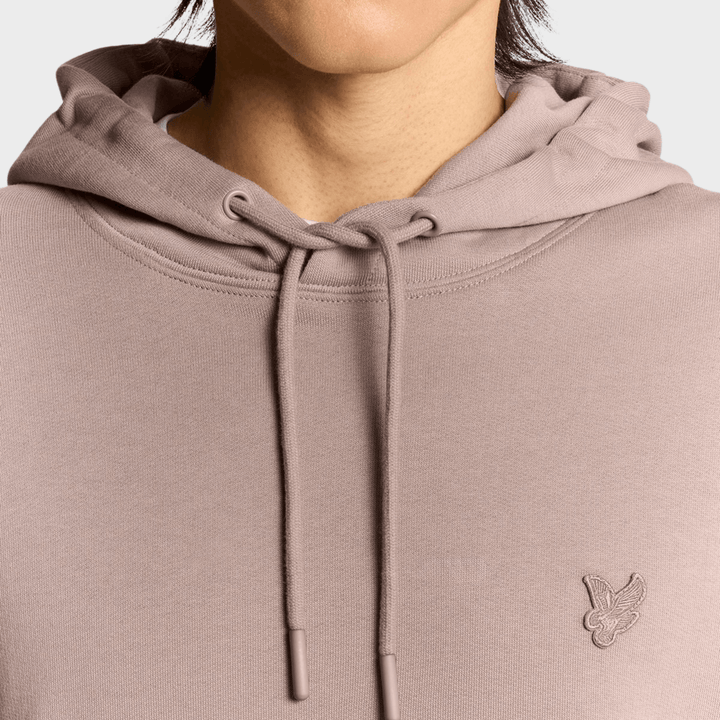 Mens Taupe Lyle & Scott Tonal Badge Hoodie from You Know Who's