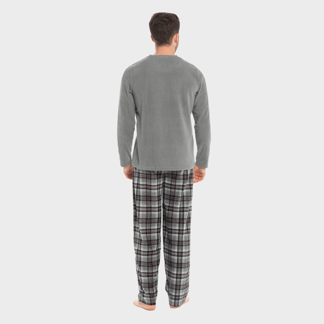 Mens Thermal Checked VNeck Pyjamas from You Know Who's