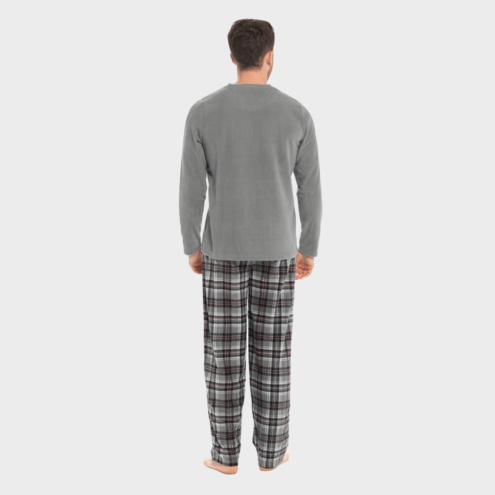 Mens Thermal Checked VNeck Pyjamas from You Know Who's