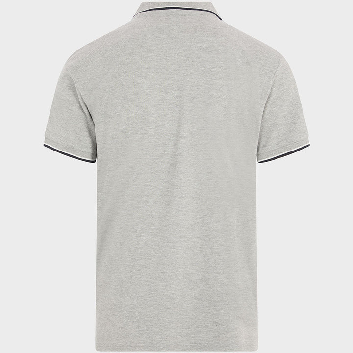 Men`s Tipped Collar Polo Grey from You Know Who's