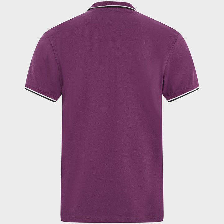 Men`s Tipped Collar Polo Plum from You Know Who's