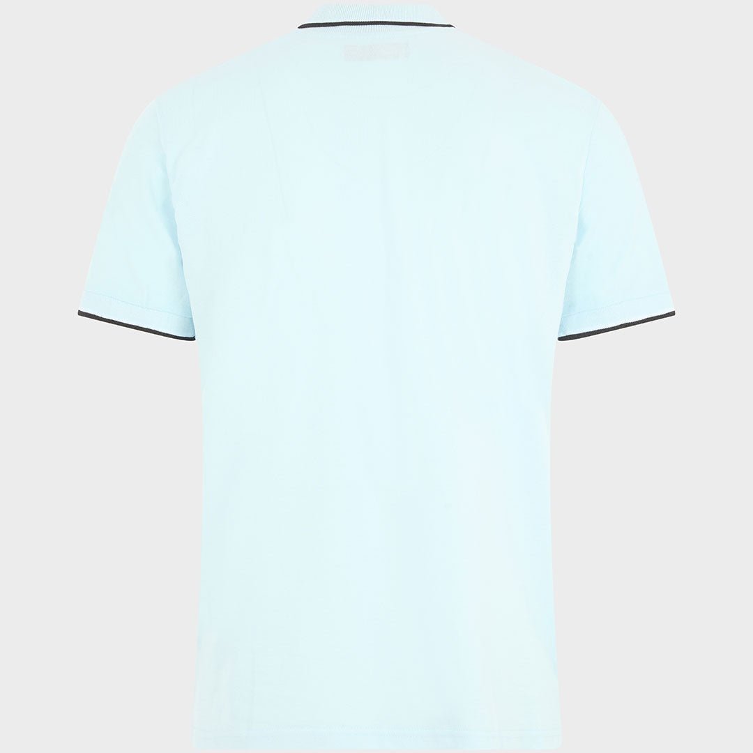 Men`s Tipped Collar Polo Sky from You Know Who's