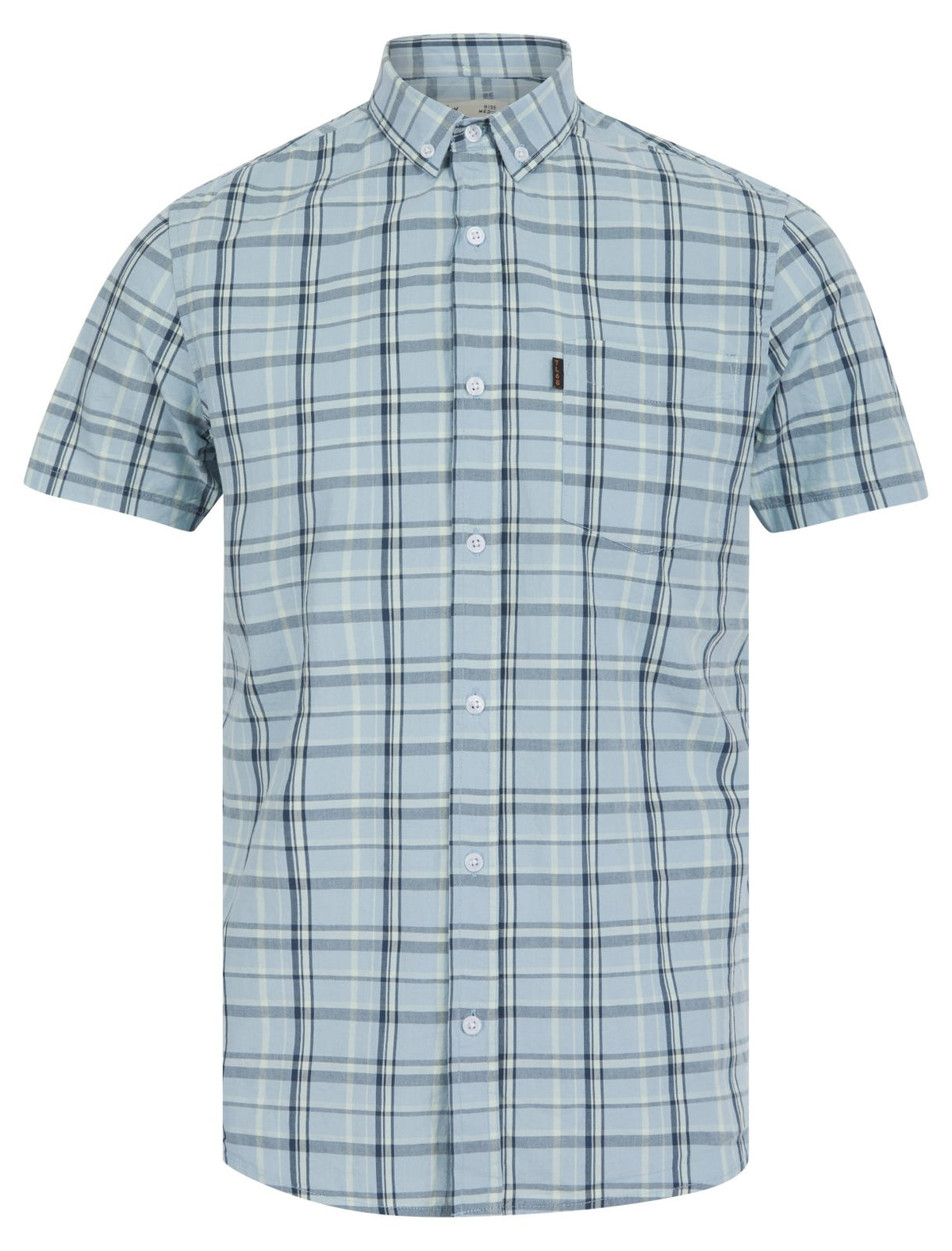 Mens Tokyo Laundry Blue Checked Shirt