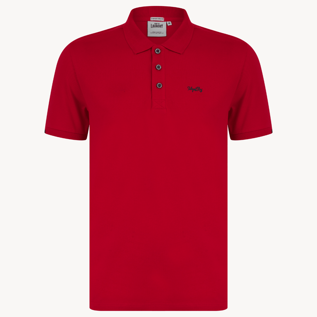 Mens Tokyo Laundry Cherry Polo With Embroidery from You Know Who's